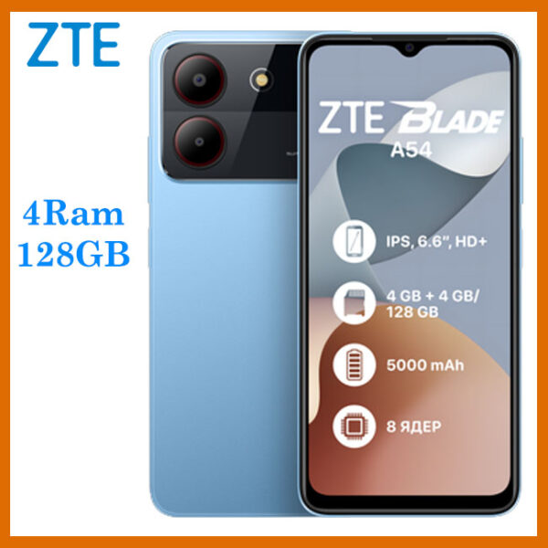 Smartphone ZTE BLADE A54 4+128GB DS 4G BLUE