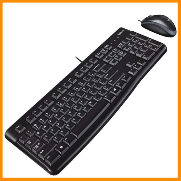 Tastiera Nera logitech MK120 + mouse con filo